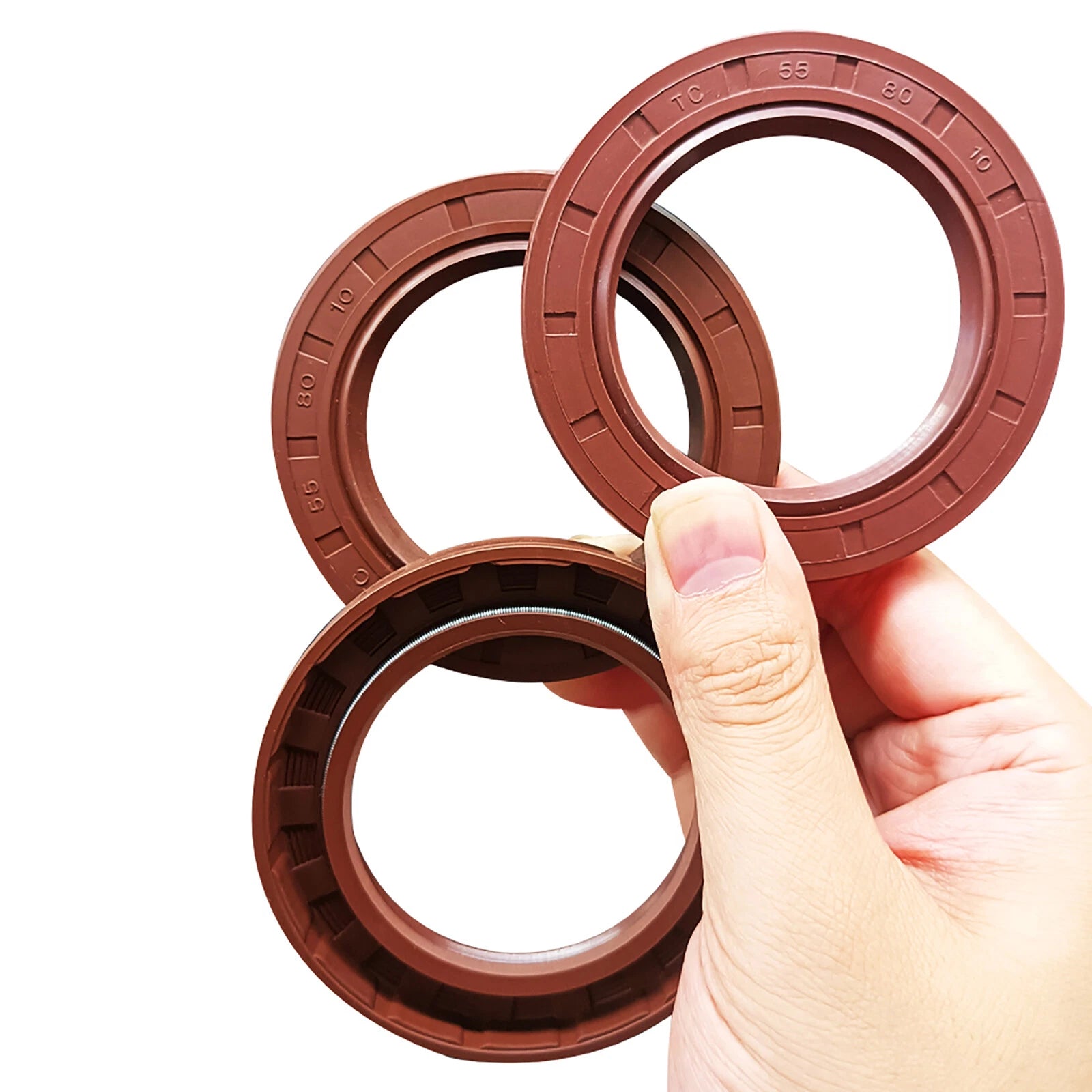 Metric TC Rotary Oil Shaft Seal FKM Fluorine Double Lip Seal 32mm - 38mm Shaft