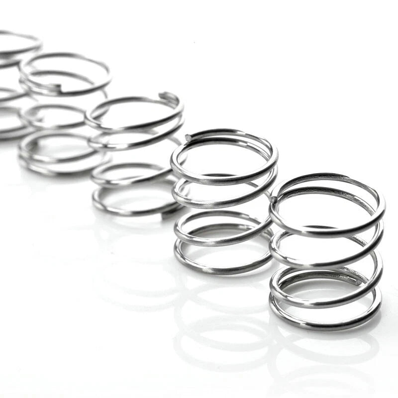 2mm Wire Dia Compression Spring 20/22mm Dia 10-200mm Length A2 Stainless Steel