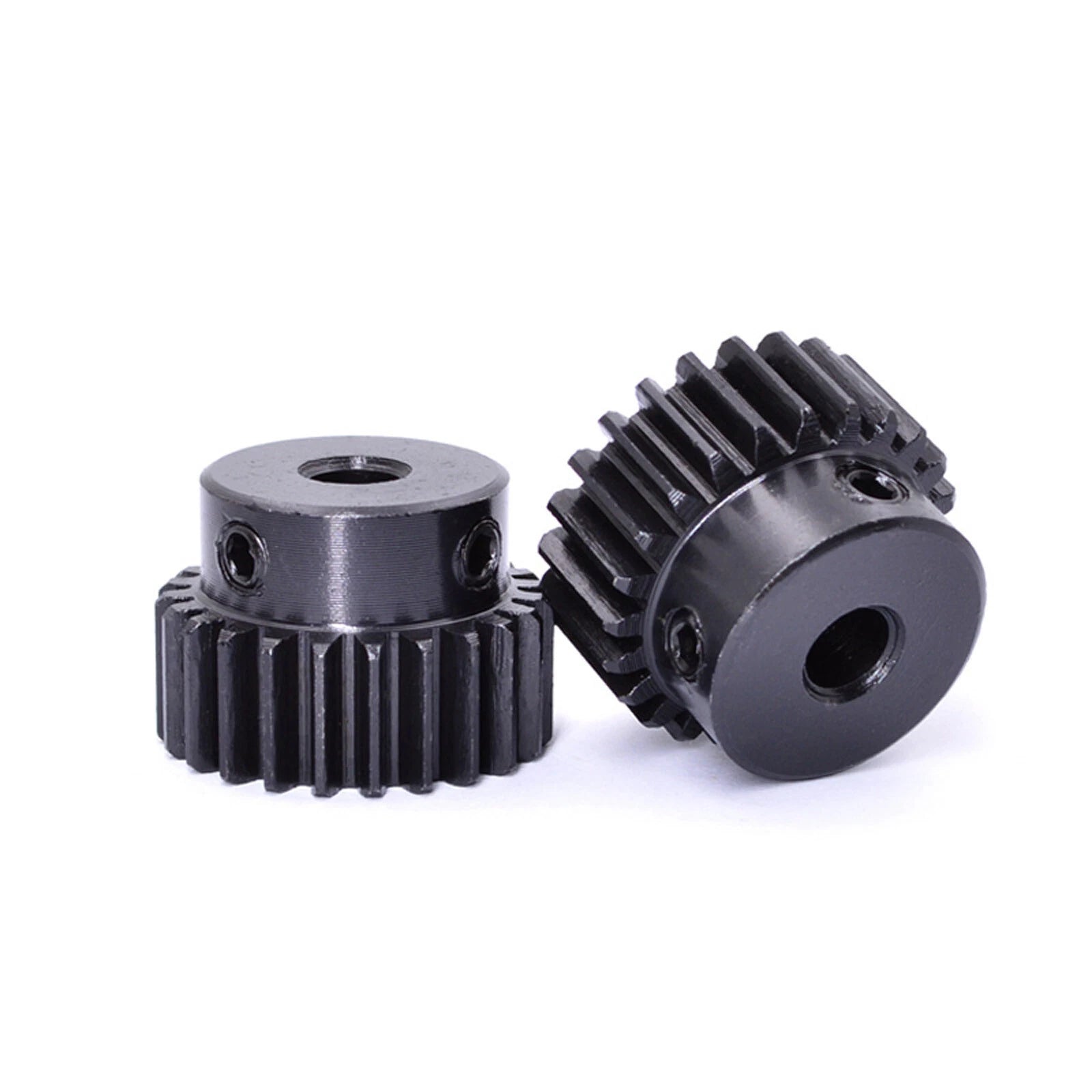 1 Mod Spur Gear 15T-40T Pinion Gear with Step Motor Gear 45# Steel Bore 5-14mm