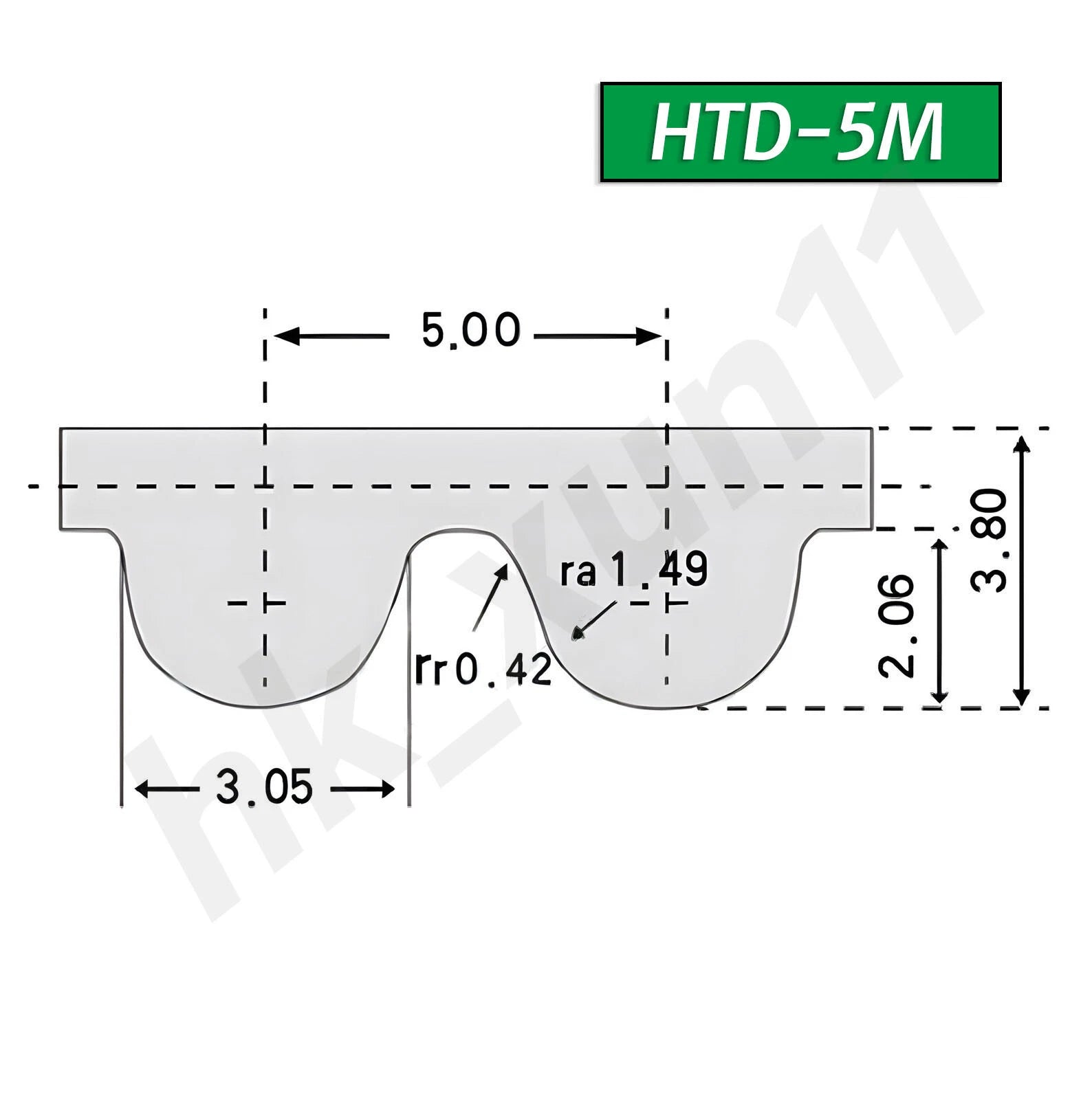 Open Ended Timing Belt — PU + Steel Wire Core, HTD/S/XL/T Profile, for CNC & 3D Printer
