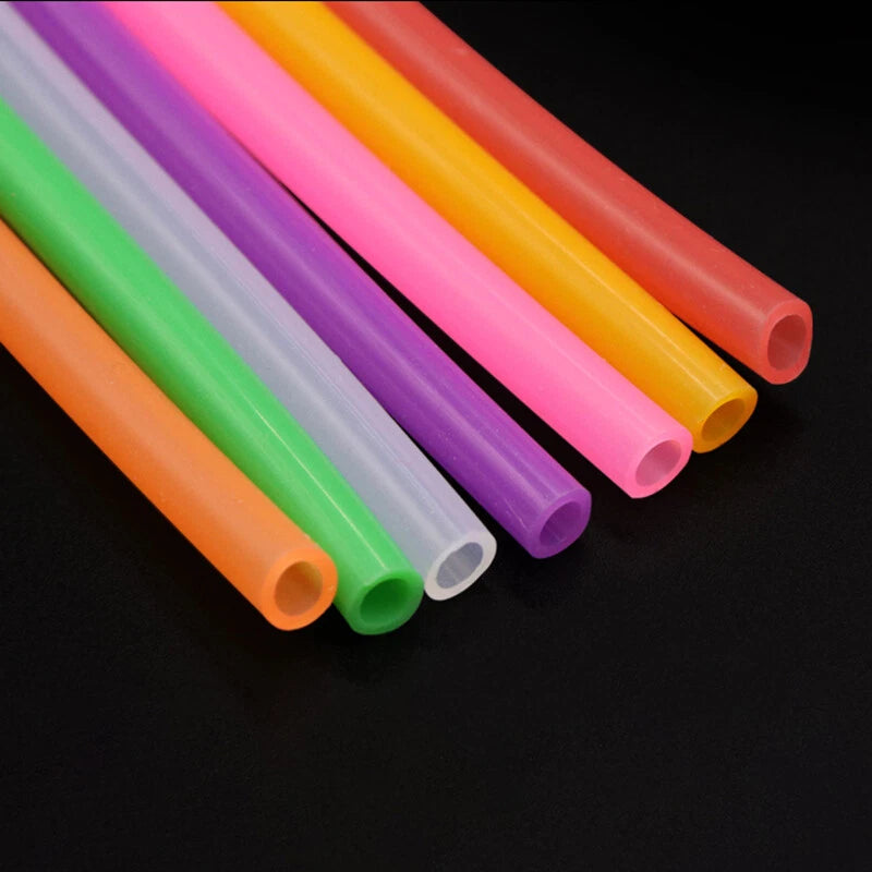 Food Grade Silicone Tube | Flexible Rubber Water Hose | 0.5mm–25mm ID, Multiple Colors