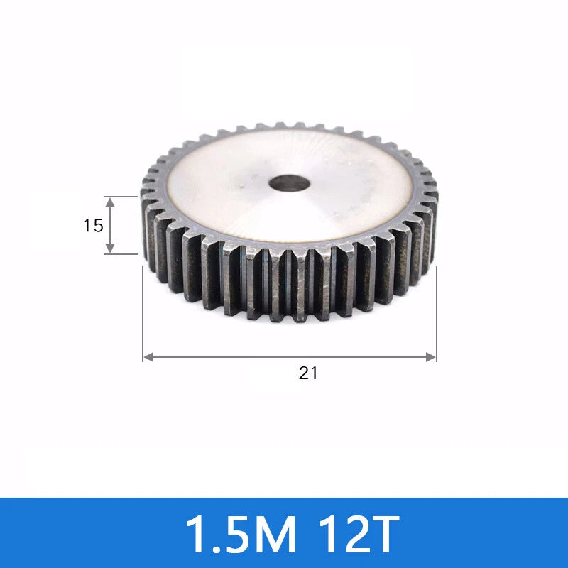 Spur Gears Pinion Gear 1.5/2.5/3/4/5 Mod Transmission Gears 45# Steel Flat Gears