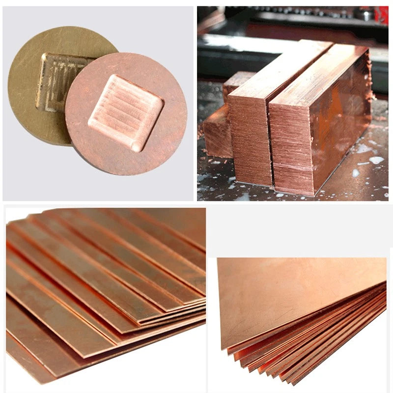 T2 Purple Copper Sheet Metal Copper Sheet Flat Plate Copper Foil Thick 0.8mm-5mm