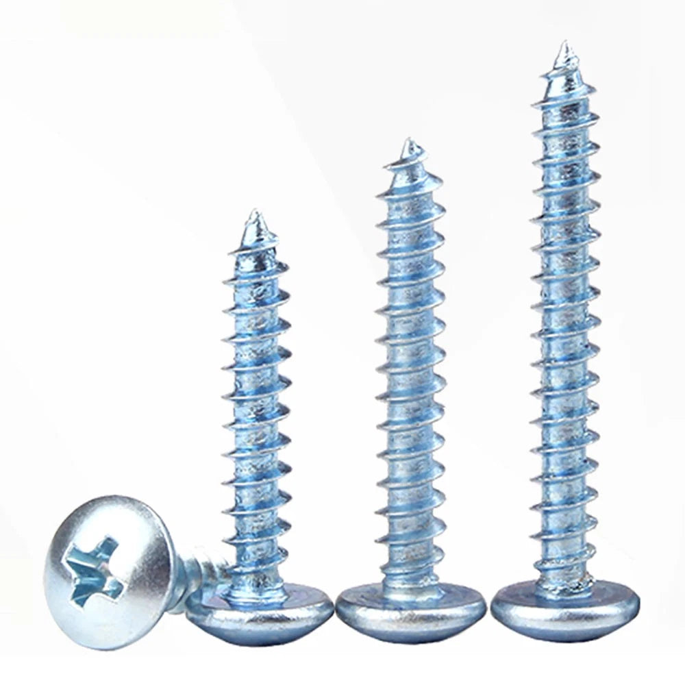 M3 M4 M5 M6 Pan Head Self Tapping Screws – Zinc Plated Carbon Steel