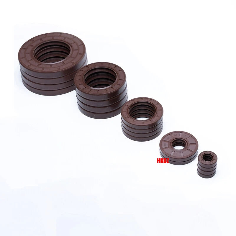 FKM Rubber TC Oil Seal Double Lip Rotary Shaft Seal ID 18–480mm