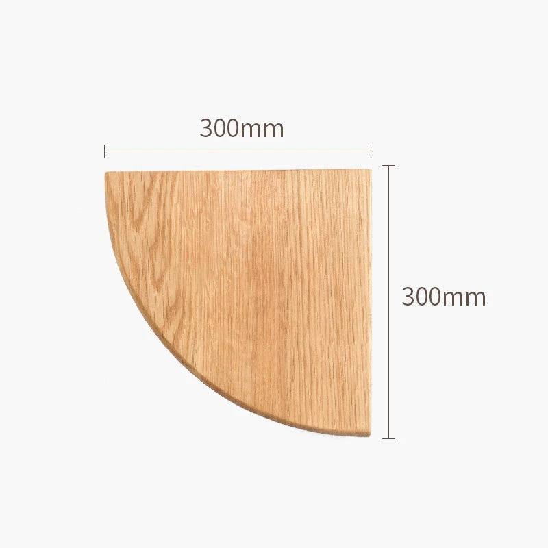 Oak Corner Shelf Wall Mounted Triangle Floating Shelves Oak Wall Storage Display