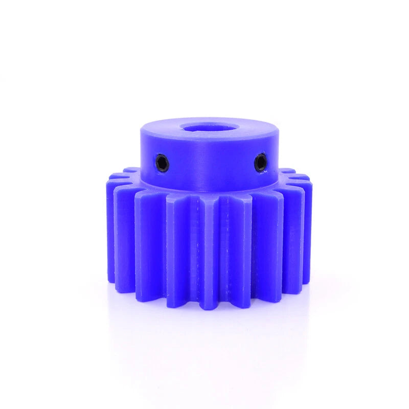 Blue Nylon Spur Gears 1/1.5/2/3Mod Transmission Gear 12-60T With Step Motor Gear