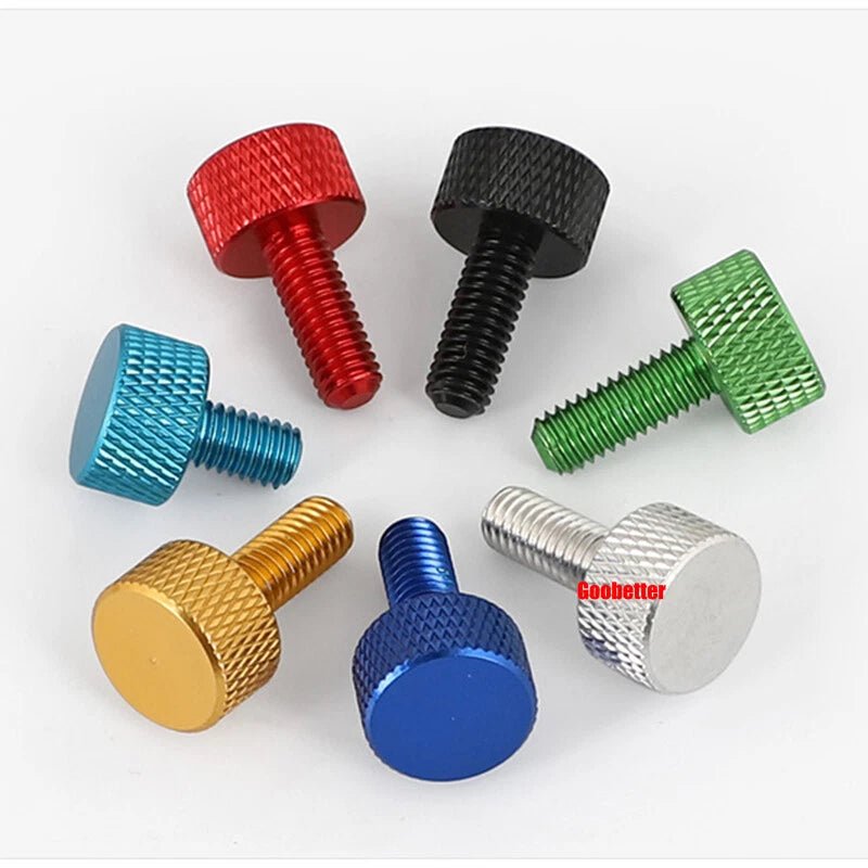 M3 x 20mm Aluminum Knurled Thumb Screws Colorful Hand Grip Knob Bolts - HomeDIYer