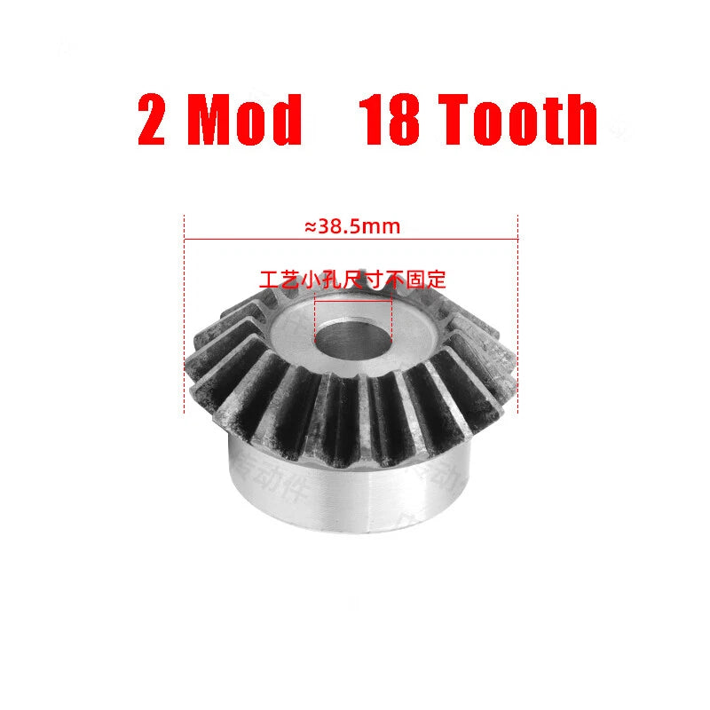 Bevel Gear 1/1.5/2 Mod 15-20 Teeth Transmission Gears Bevel Teeth 90° 45# Steel
