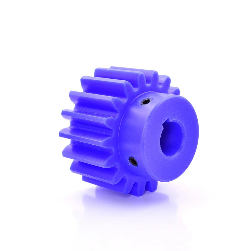 Blue Nylon Spur Gears 1/1.5/2/3Mod Transmission Gear 12-60T With Step Motor Gear
