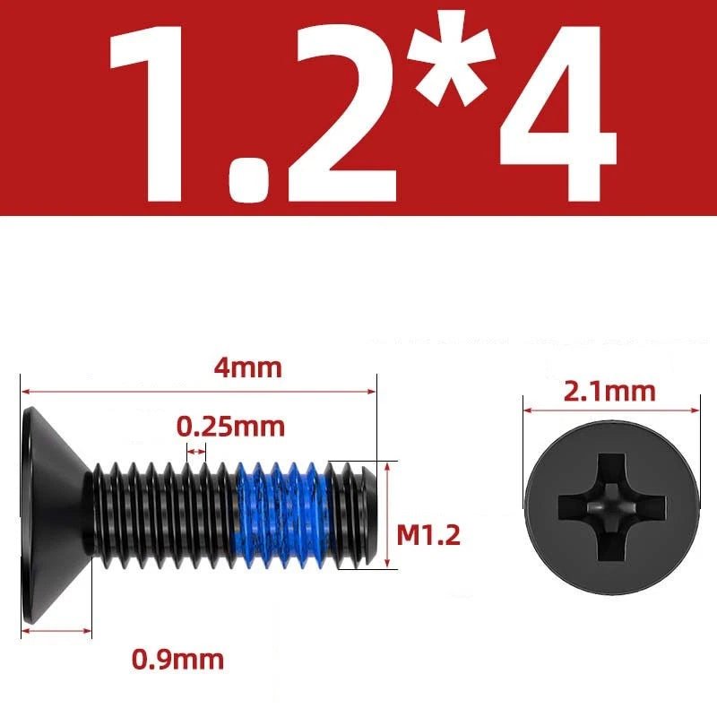 M1.2–M6 Phillips Flat Head Machine Screws | Carbon Steel | Black & Nickel Plated - HomeDIYer