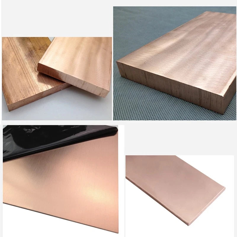 T2 Purple Copper Sheet Metal Copper Sheet Flat Plate Copper Foil Thick 0.8mm-5mm