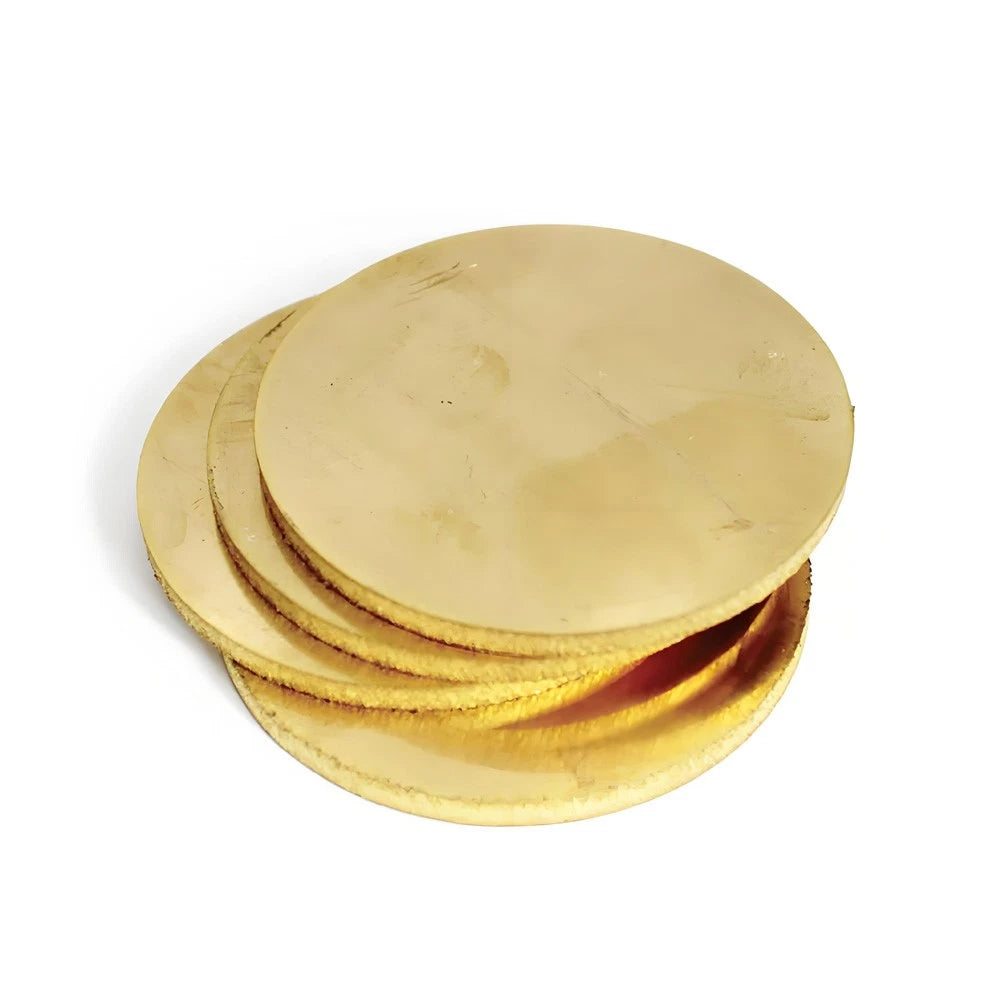 H62 Solids Brass Discs Blanks Metal Round Sheets OD 50-300mm Thick 0.5mm 1mm- 5m