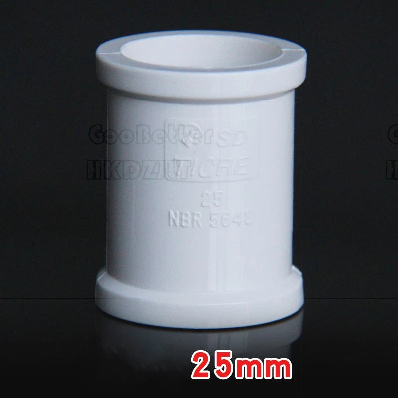 PVC Straight Pipe Coupling — Socket Fitting for Water Lines, 20mm / 25mm / 32mm