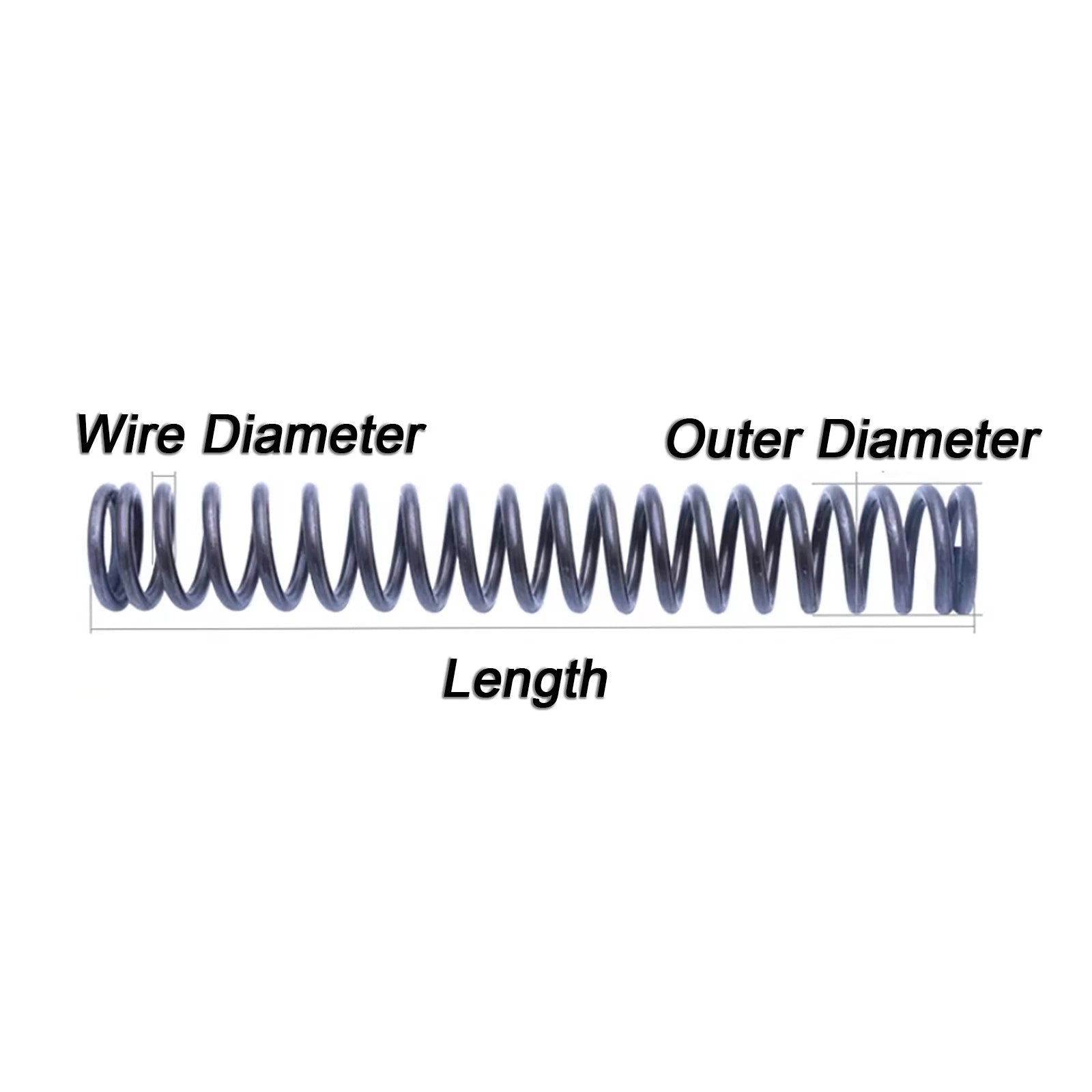 Compression Spring Steel 0.8mm Wire Dia 5mm - 14mm OD Small Pressure Springs