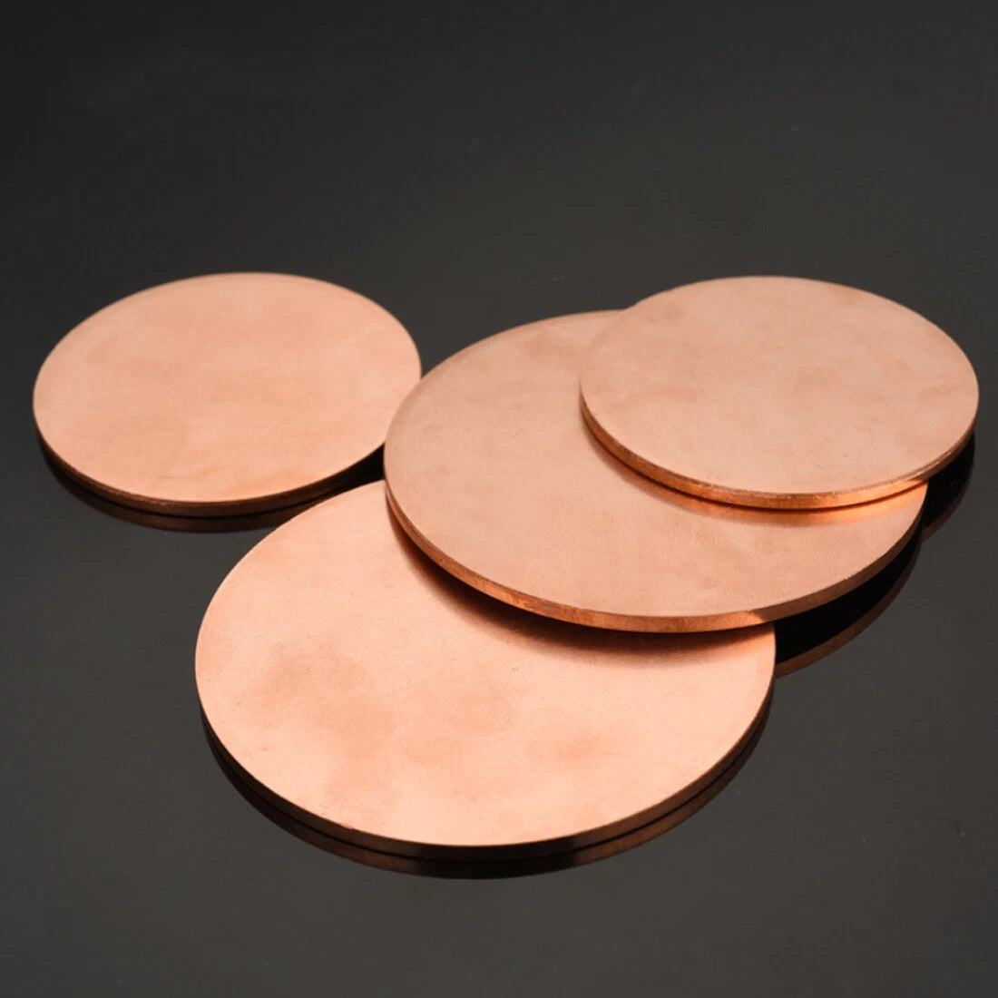 Solid Pure Copper Discs Blanks Round Plate Metal Sheet 10-300mm OD 1mm-6mm Thick