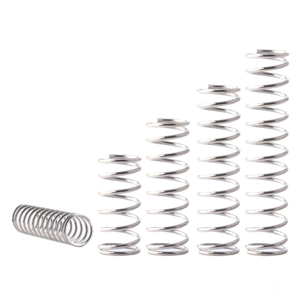 Compression Springs Wire Dia 0.8mm OD 8mm 304 Stainless Steel Vibration Damping