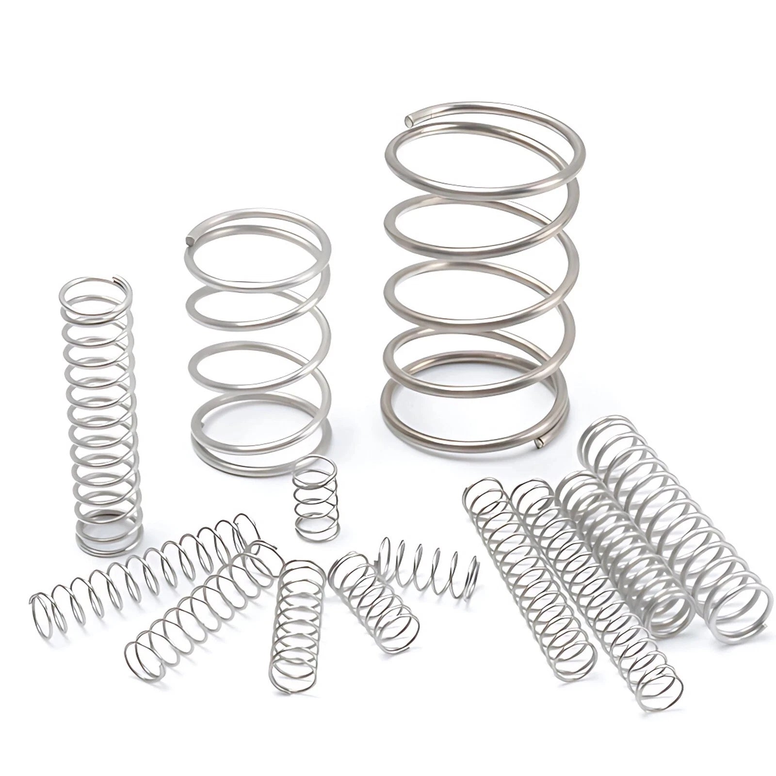 10pcs A2(304) Stainless Steel Compression Pressure Small Springs 0.3/0.4/0.5mm