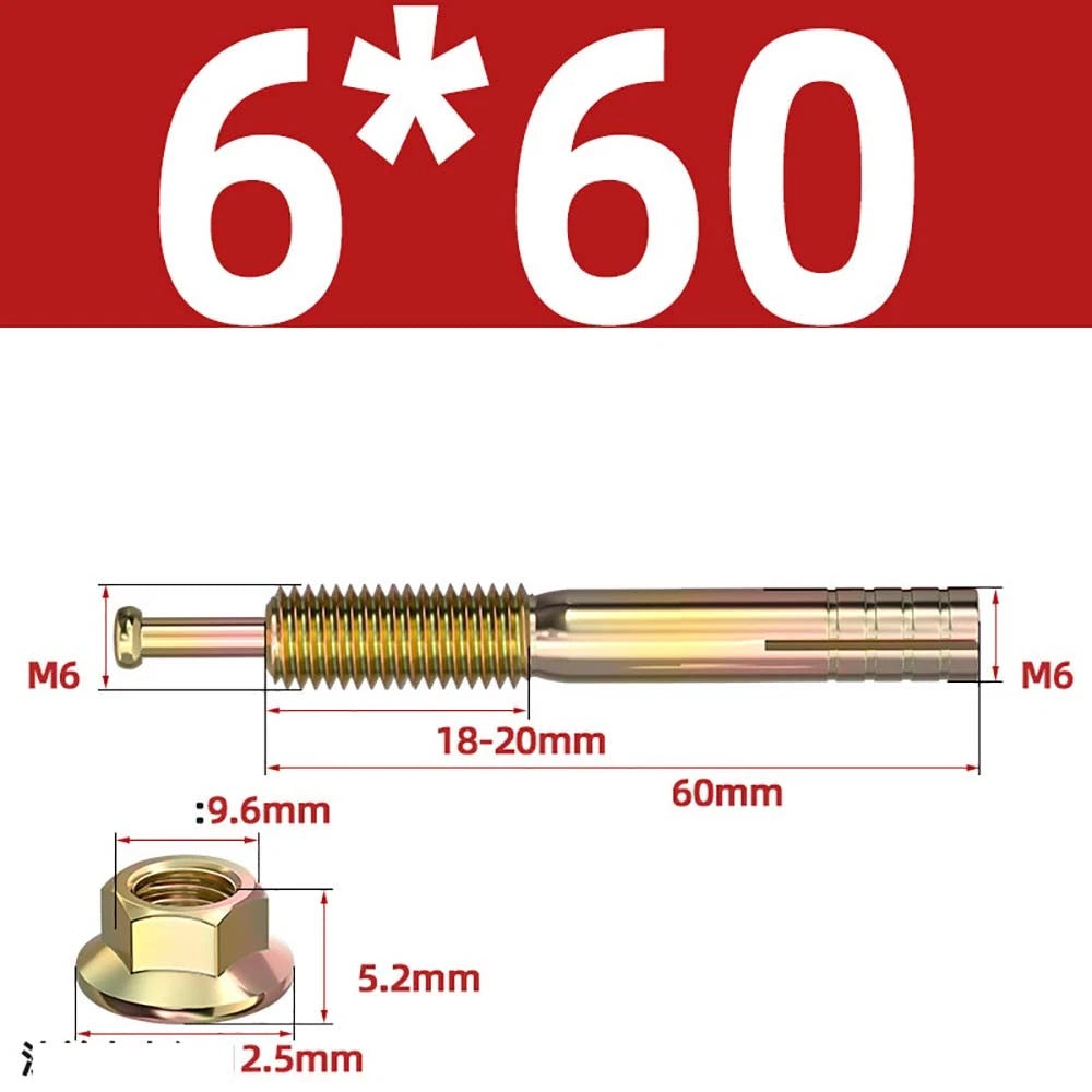 Carbon Steel Expansion Anchor Bolts — M6 to M24, 45mm to 250mm