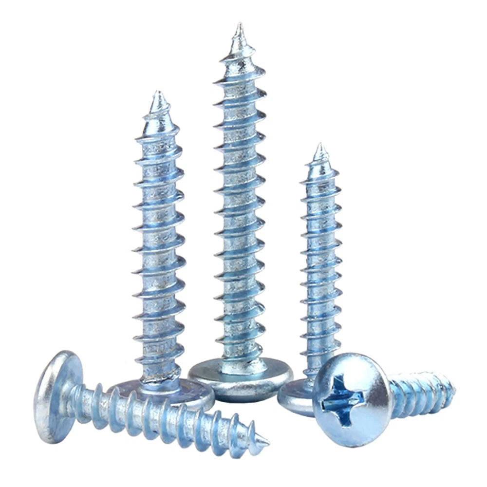M3 M4 M5 M6 Pan Head Self Tapping Screws – Zinc Plated Carbon Steel