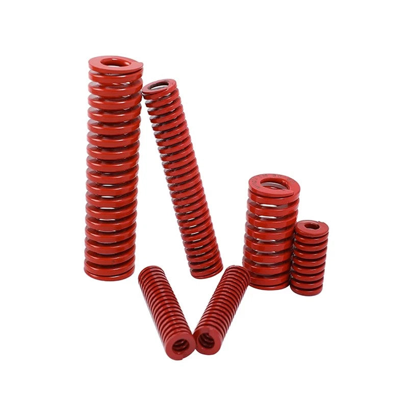 Heavy Load Duty Compression Die Spring OD 8-50mm ID 4-25mm Long 15-450mm Red