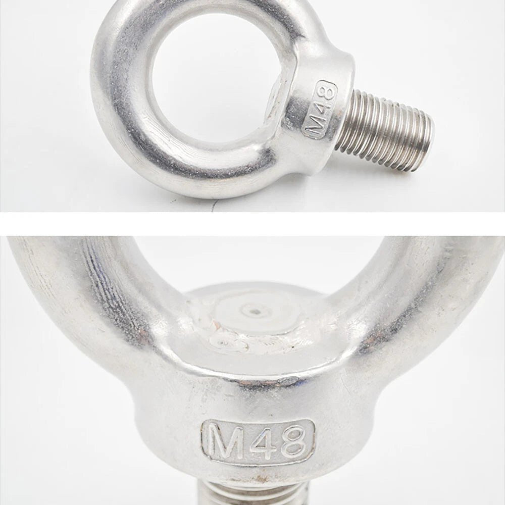 A2 Stainless Steel Eye Nuts & Eye Bolts — Lifting Ring Screws M3 to M42 - HomeDIYer
