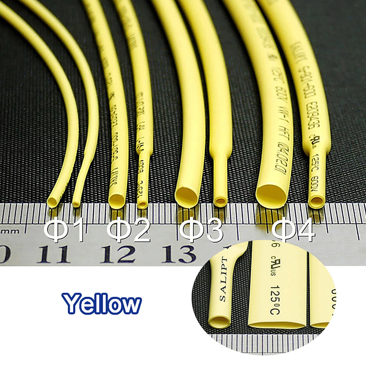 Heat Shrink Tube 2:1 Ratio – Multi-Color & Multi-Size Electrical Cable Sleeving