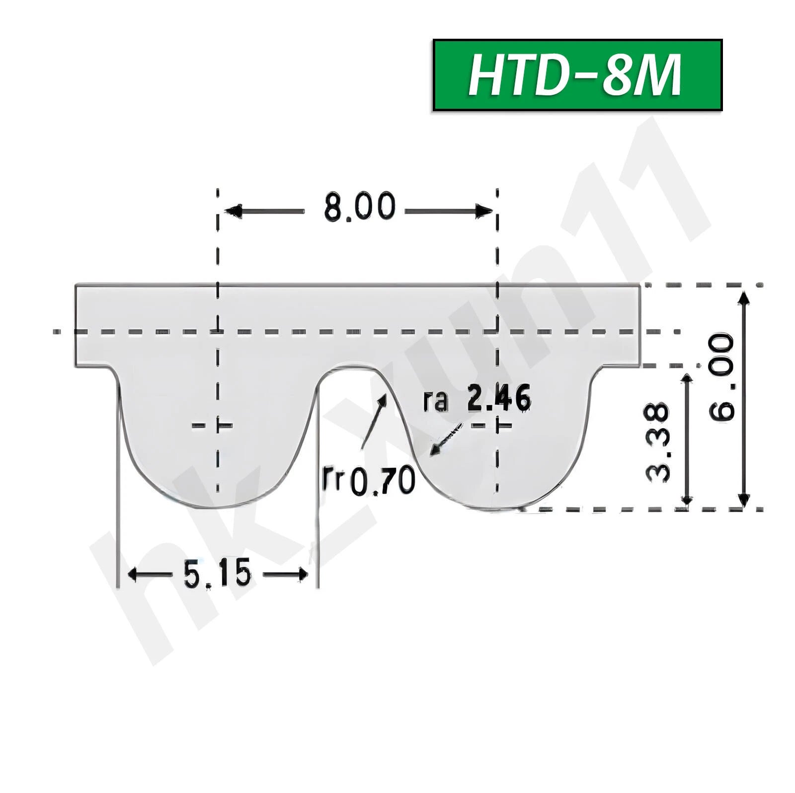 Open Ended Timing Belt — PU + Steel Wire Core, HTD/S/XL/T Profile, for CNC & 3D Printer