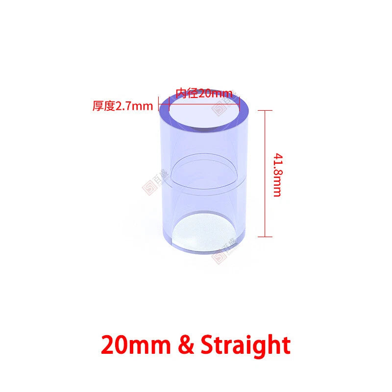 PVC Clear Water Pipe Fittings – Tee, Elbow & Straight Connectors for Fish Tank & Pond (20–50mm)