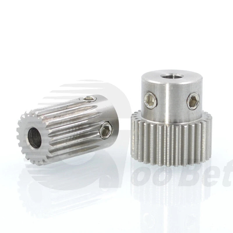 Mod 0.5 1 1.5 2 Precision Spur Gear Stainless Steel with Hub 12 Tooth - 60 Tooth