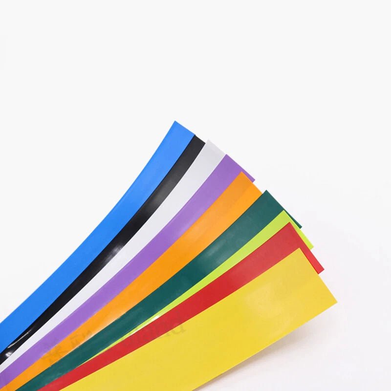 PVC Heat Shrink Tubing – Flattened Width 7mm to 18.5mm, Multiple Colors - HomeDIYer
