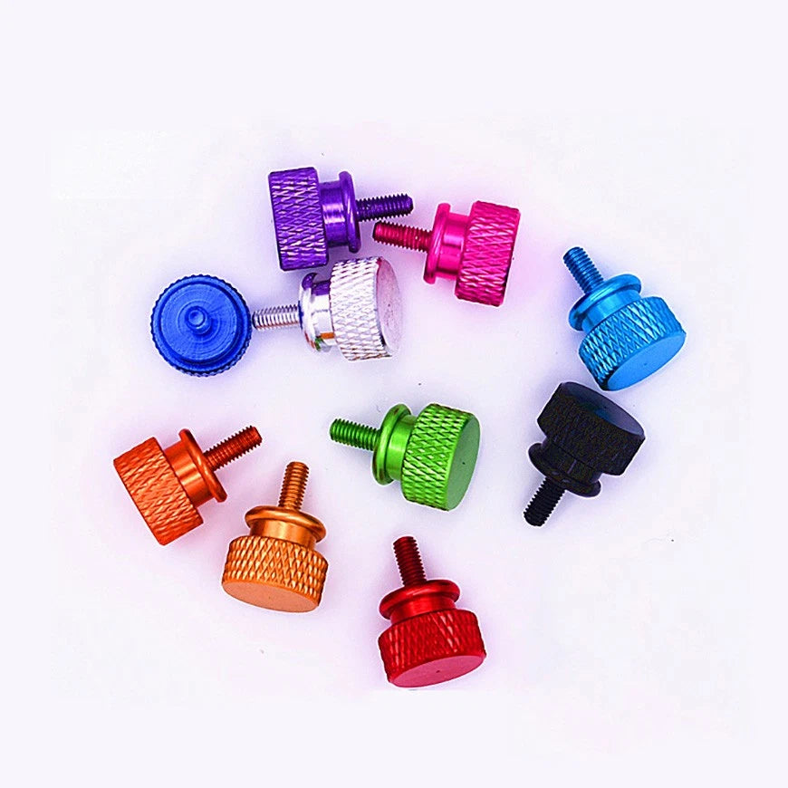 M3*5/7/10/12/16mm Aluminium Anodised Knurled Thumb Screws Hand Grip Knob Bolt