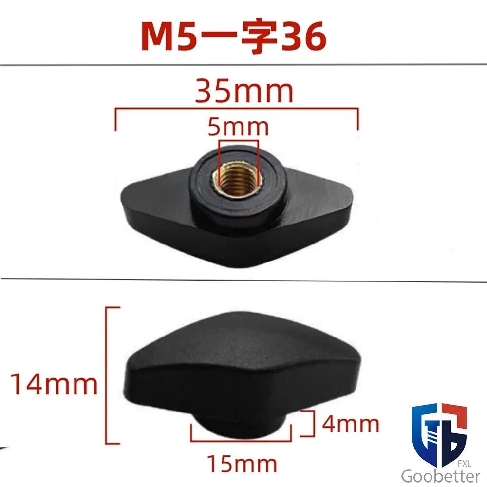 Wing Knob Thumb Screws & Clamping Nuts — M5 M6 M8 M10, D36 / D55 Flange - HomeDIYer