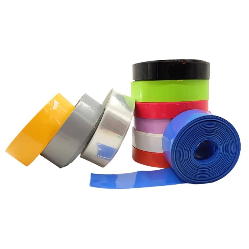 PVC Heat Shrink Tubing for RC Battery Packs — 125mm to 625mm Wide, 1M Length - HomeDIYer