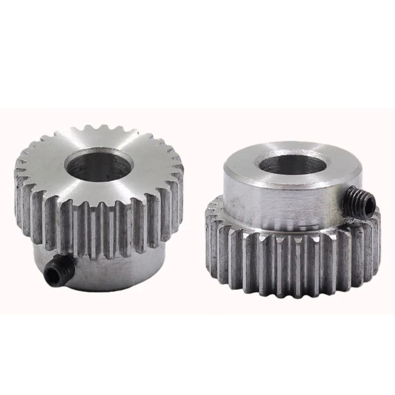 Mod 1 Steel Pinion Gear Spur Gears 12-30 Teeth 6-15mm Bore With Screw Hardened