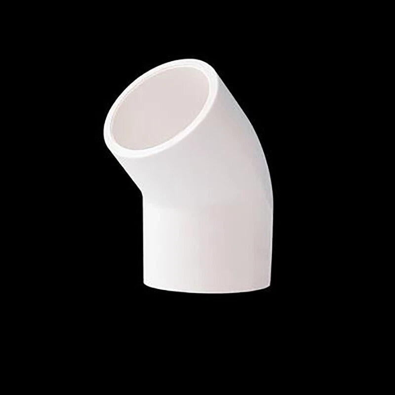 PVC Pipe Fittings 45° Elbow Socket ID 16mm - 200mm Solvent Weld White Blue Grey