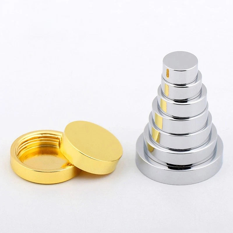 Decorative Mirror Screw Caps – Copper Alloy, 12–25mm, 3 Styles