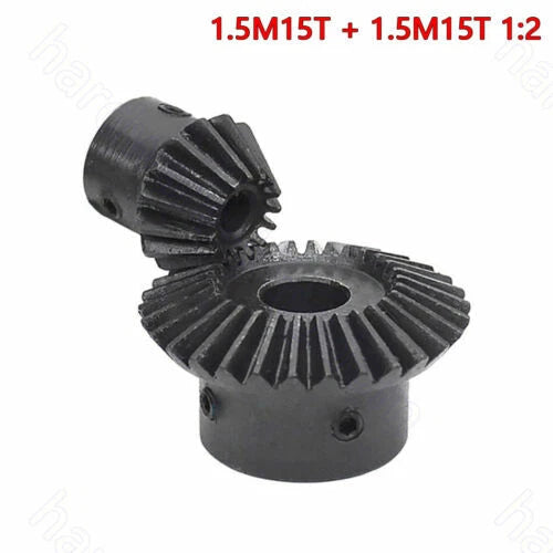 Mod 1/1.5/2 Bevel Gear 15T-30T Bore 5 6 6.35 8 10 12 - 16 mm 90° 1:1 1:2 Using