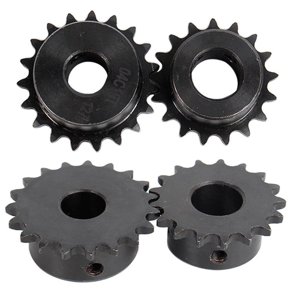 45#Steel Roller Chain Sprocket Wheel 04C Pitch 6.35mm 21~26 Teeth Bore 8~25mm
