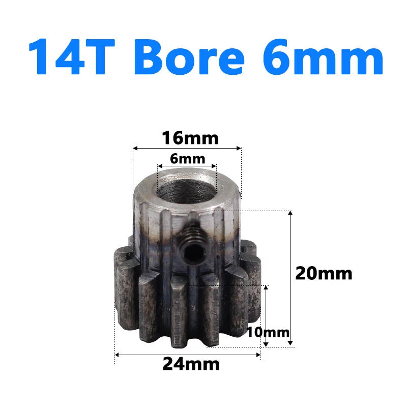 1.5 Module Spur Gear Bore 6/8/10/12/15mm Teeth 10-60 Pinion Pitch 4.71mm