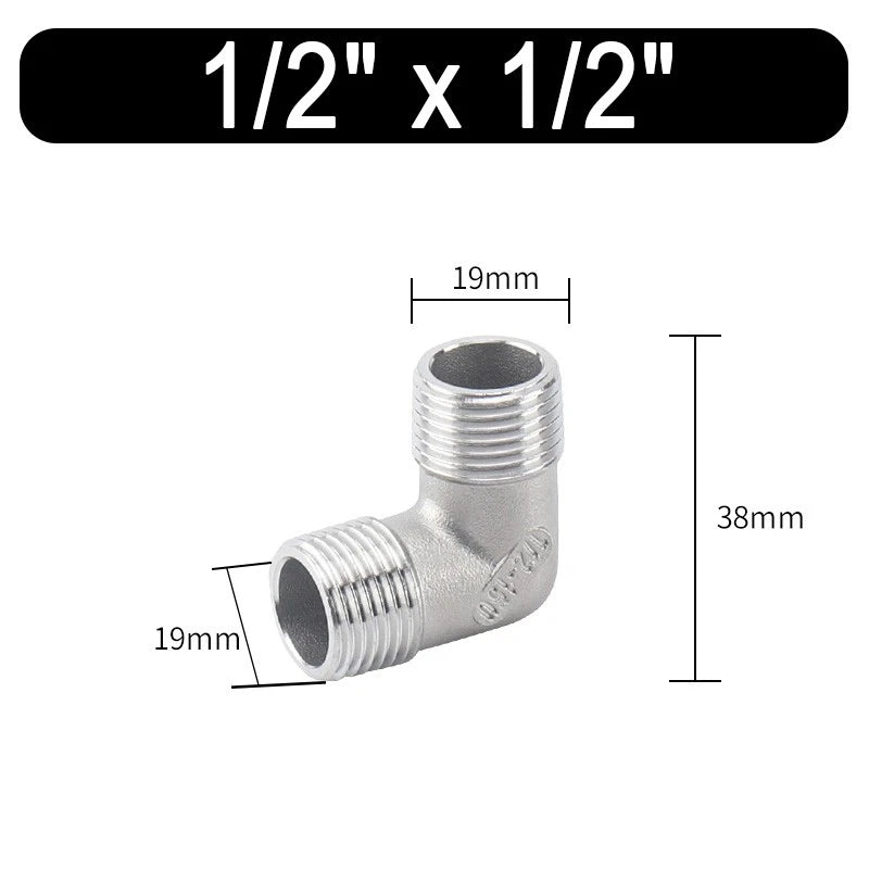 Stainless Steel Reducing Bush BSPT 1/8" to 2" — Male/Female Thread Pipe Fitting A2