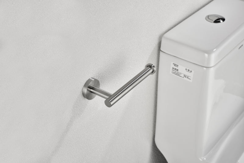 6-Piece Stainless Steel Bathroom Towel Rack Set – Wall Mount, Brushed Nickel, Complete Hardware Kit