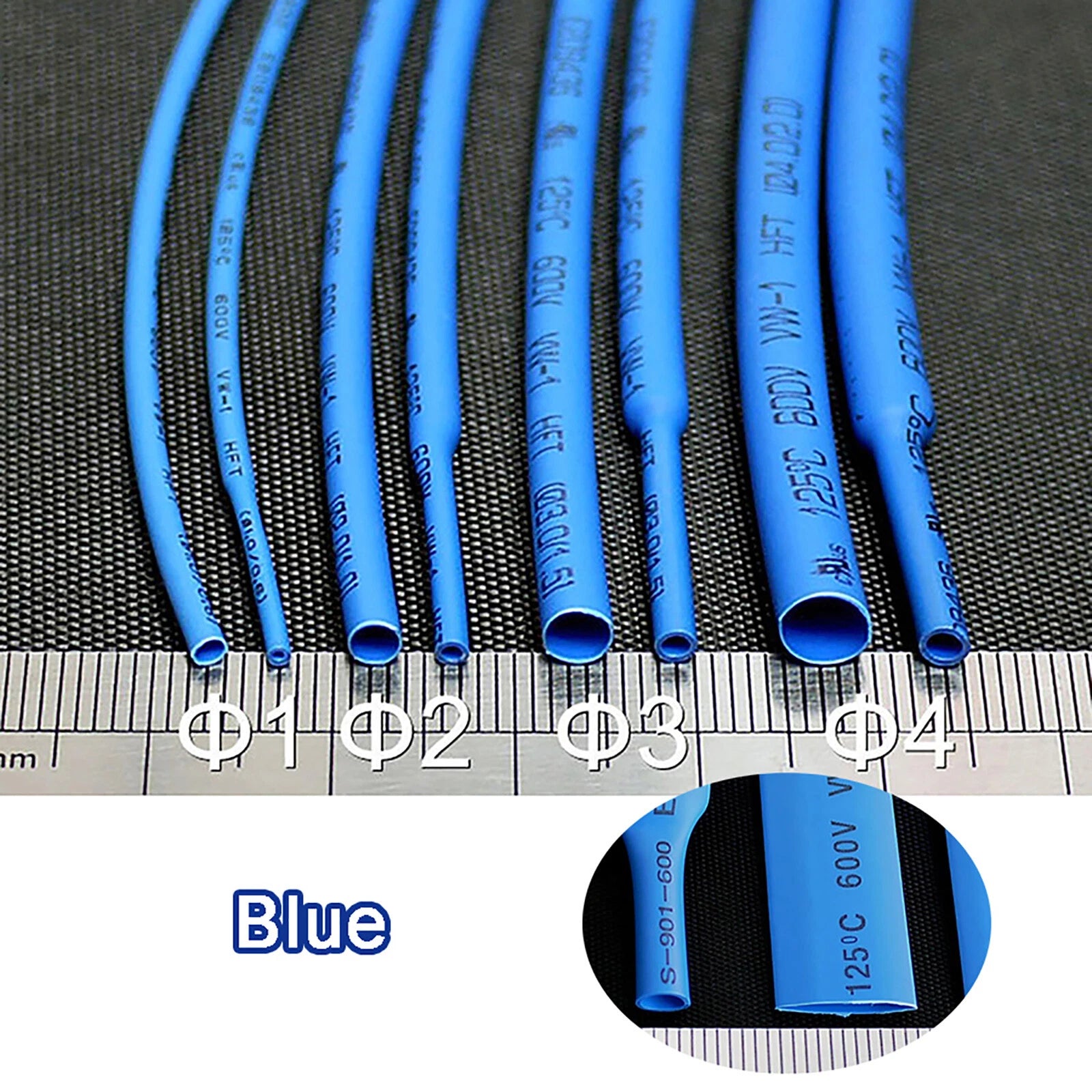 Heat Shrink Tube 2:1 Ratio – Multi-Color & Multi-Size Electrical Cable Sleeving