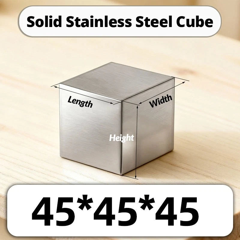 Solid 304 Stainless Steel Block Plate 20mm 25mm 30mm 35mm - 120mm Grade 304 GS