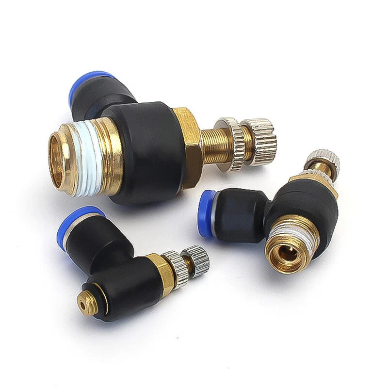 Pneumatic Push-to-Connect Fittings — Nylon Air Hose Tube Connectors, 22 Types