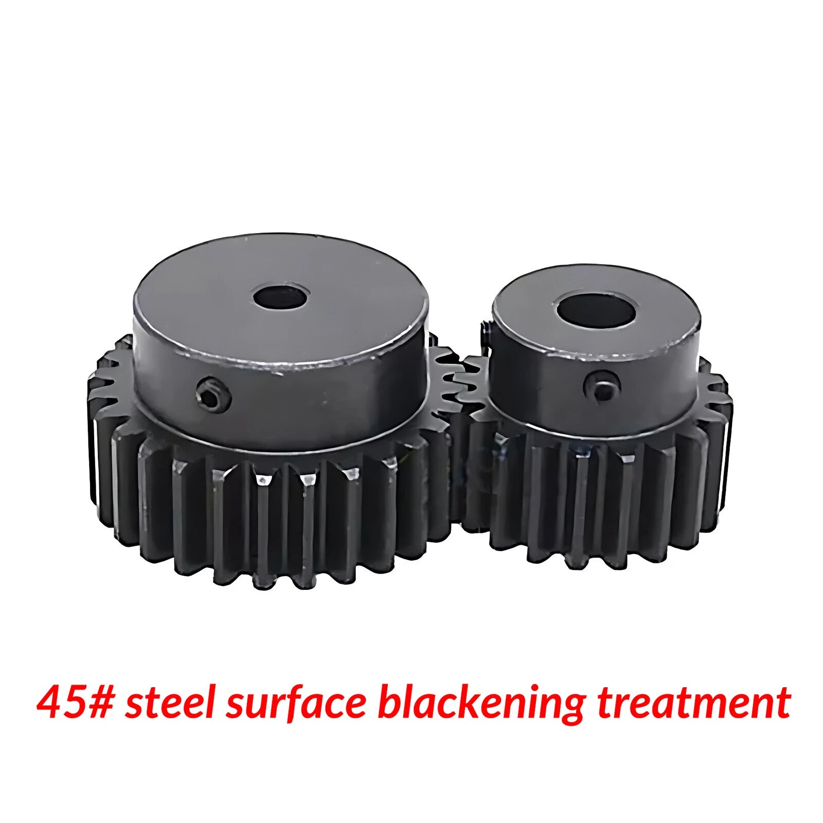 Mod 1 45# Steel Pinion Gear Spur Gears 10-60 T 14-50mm Bore With Step Motor Gear