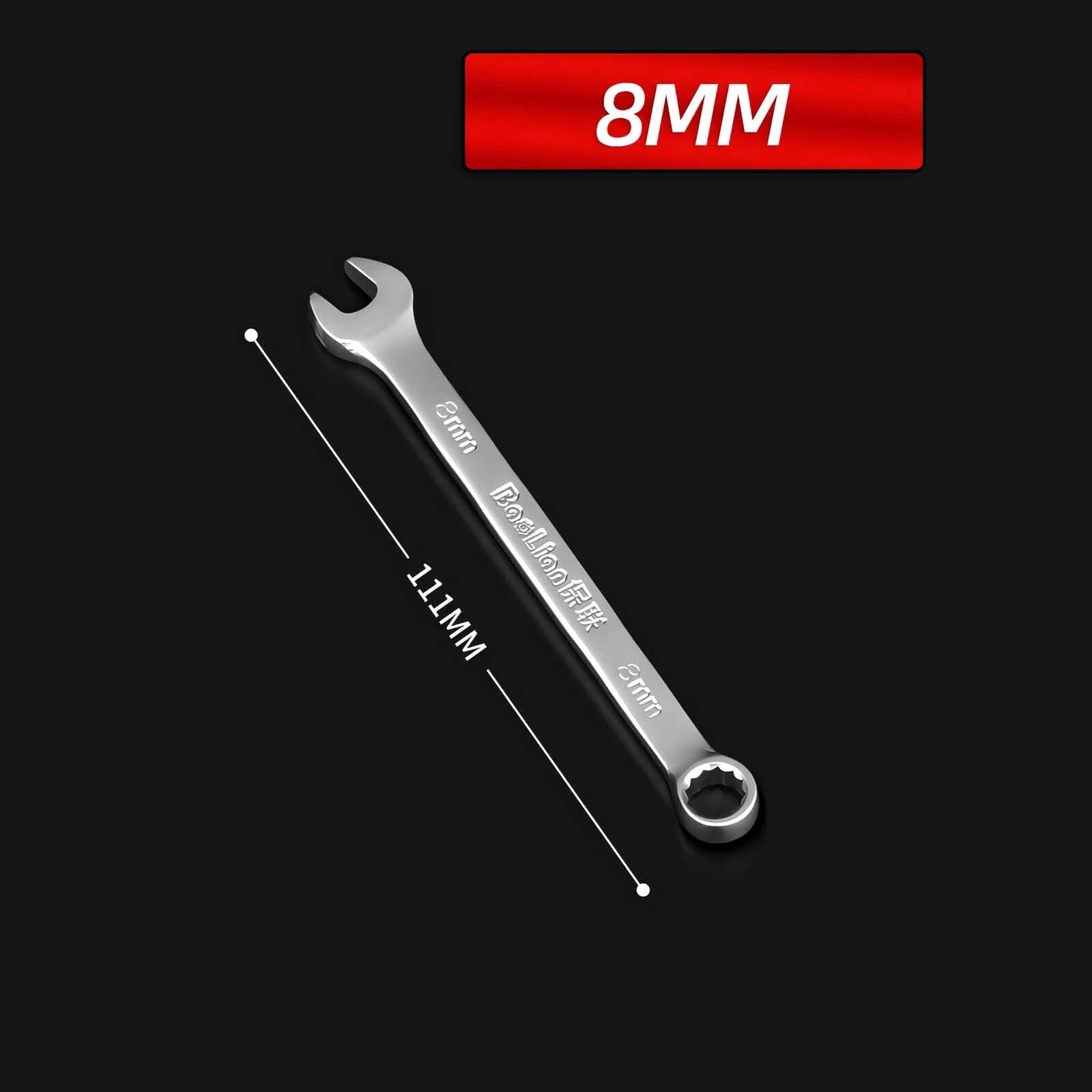 Matt Combination Wrench Set Ignition Spanner Steel Tools Metric SAE 6MM-50MM