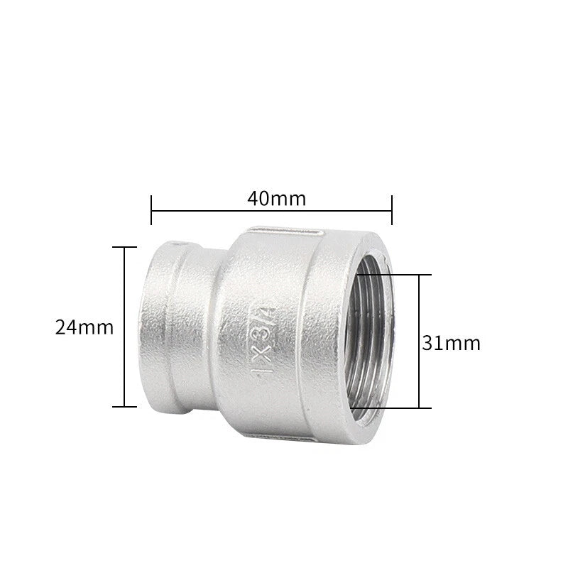 BSP Stainless Steel Reducing Bush — Female Thread Pipe Fitting