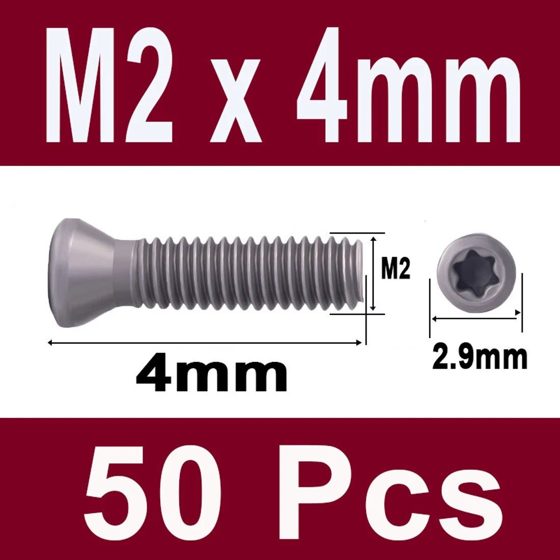 12.9 Grade Torx Flat Head Machine Screws — Carbon Steel, M1.6 to M6 - HomeDIYer