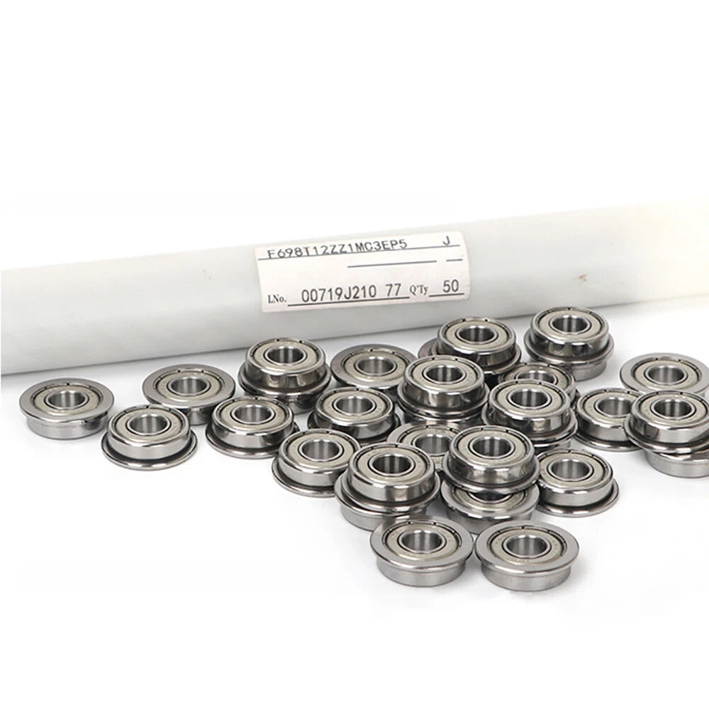 MF6000ZZ ~ MF6010ZZ Bearing Steel Miniature Double Shielded Flange Ball Bearings